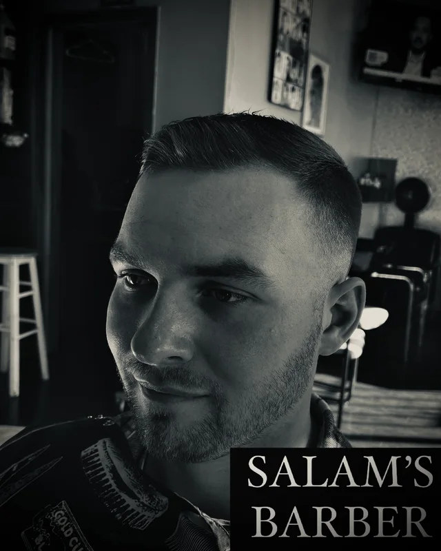 A Clean Fade & Beard — photographed at Salam’s Barber
