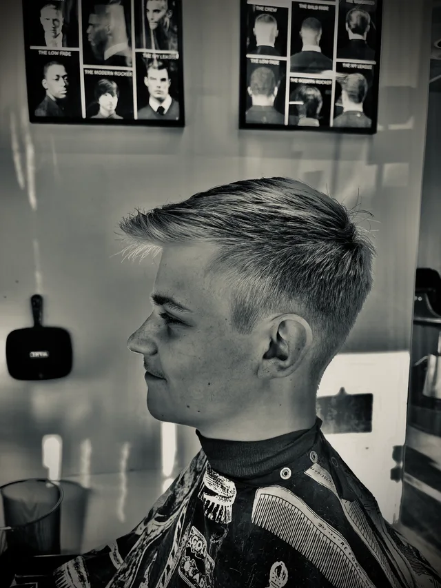 A Classic Side Profile — photographed at Salam’s Barber