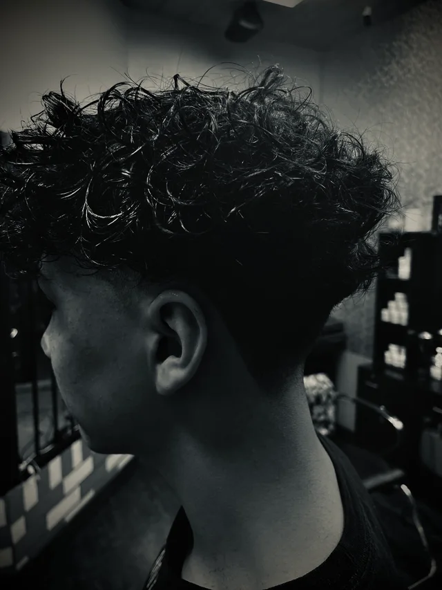 Natural Curls & a Taper — photographed at Salam’s Barber
